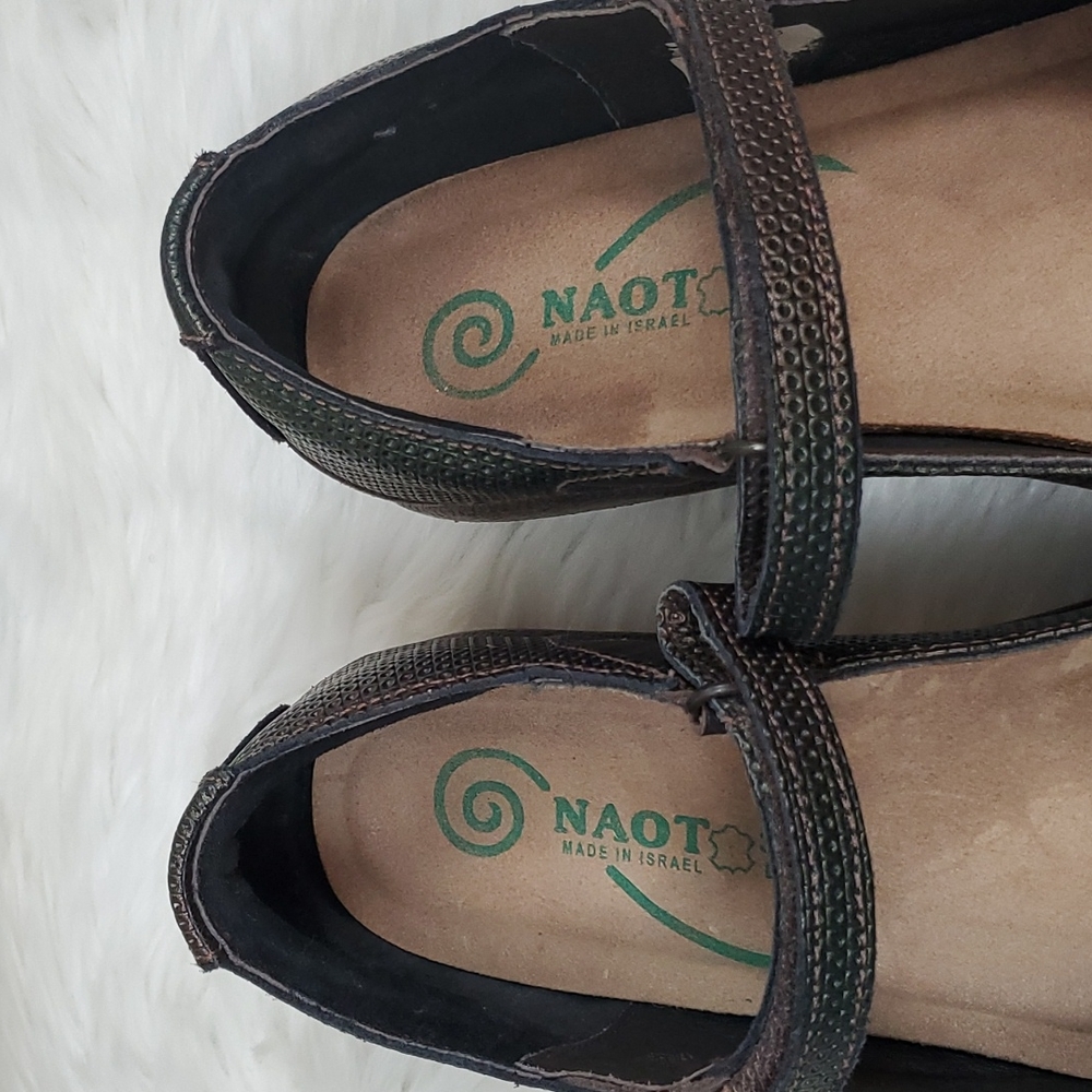 Naot leather Footware Mary Jane Iridescent shoes women size 8 - Picture 3 of 8